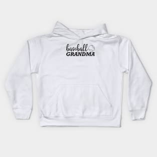 Baseball grandma Kids Hoodie